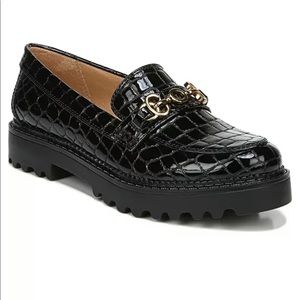 Circus by Sam Edelman Women’s Deana Loafers- Black Croco Patent